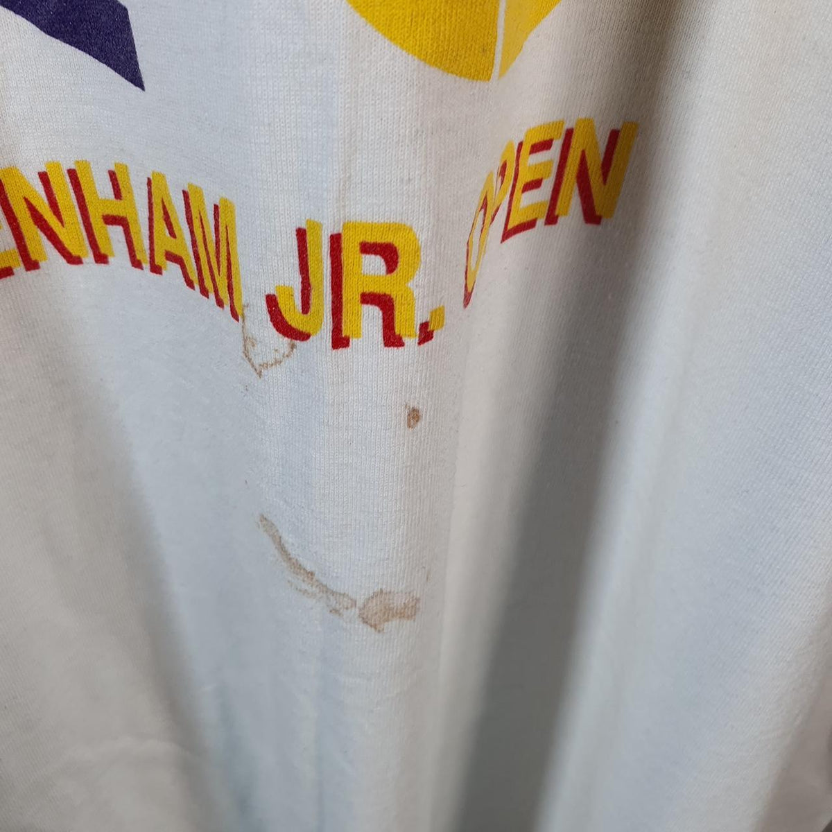 Vintage Fruit of the Loom Casa Ole 1996 Brenham JR USA Single Stitch T Shirt Men’s XL White C9509