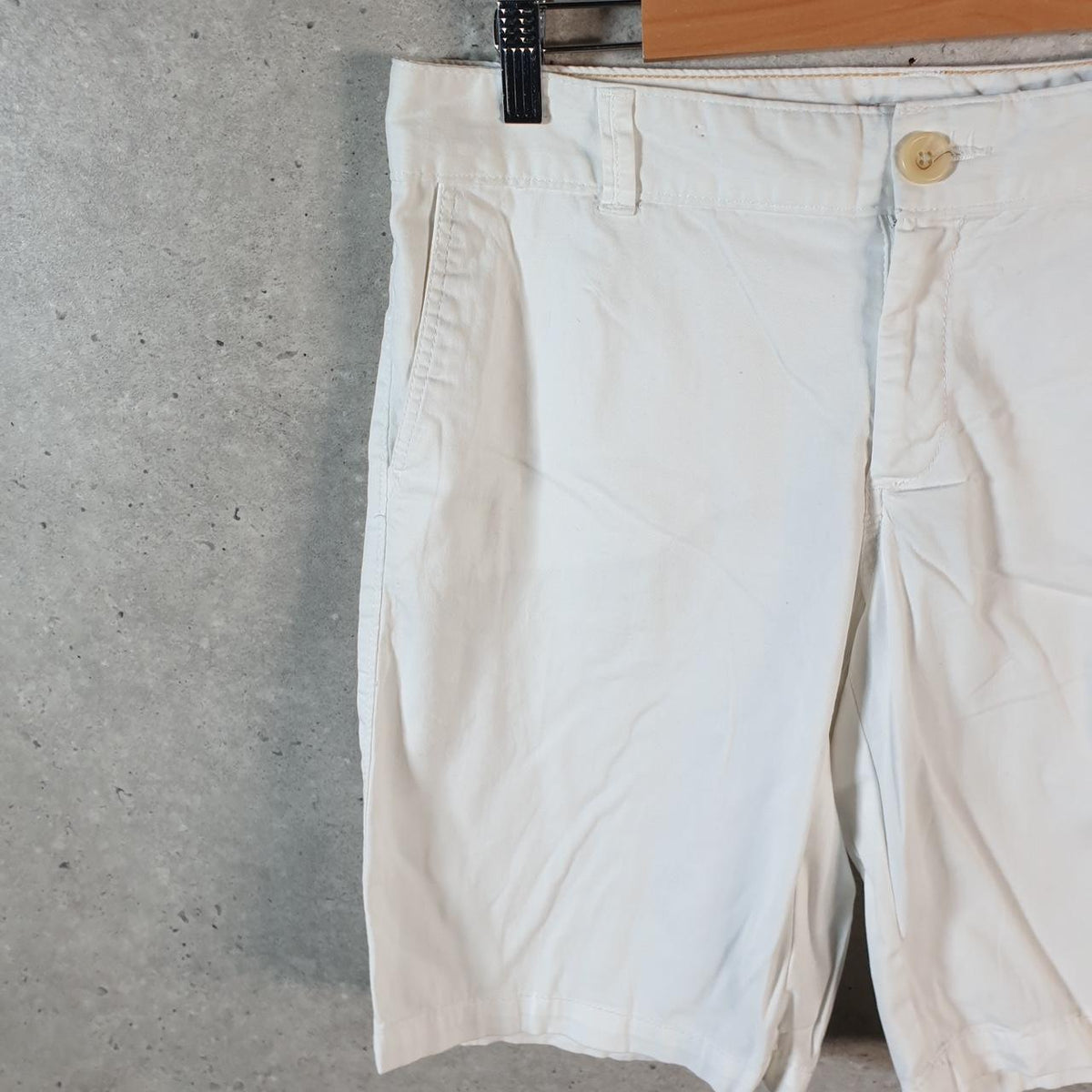 Vintage Dockers Chino Shorts Jorts Cargo Womens W32 White Baggy Cotton A4308