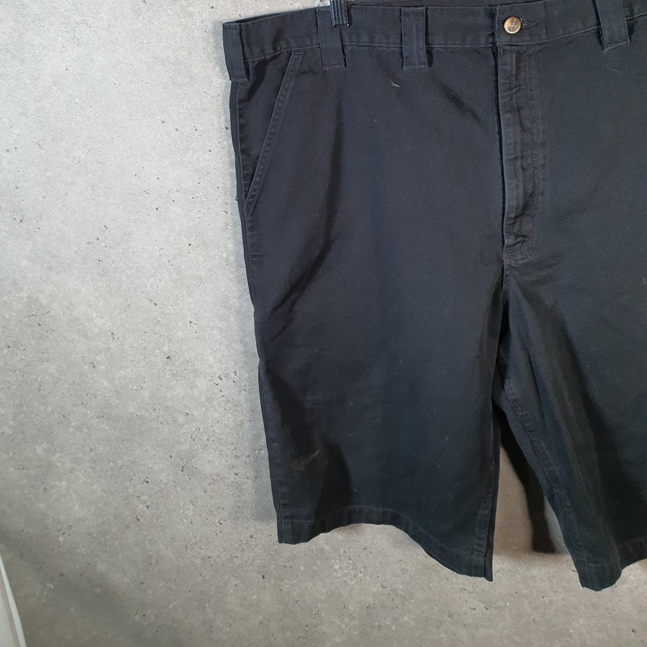 Vintage Carhartt Baggy Carpenter Shorts Jorts Cargo Men’s W46 Black Relaxed Fit Workwear Big Fish Vintage