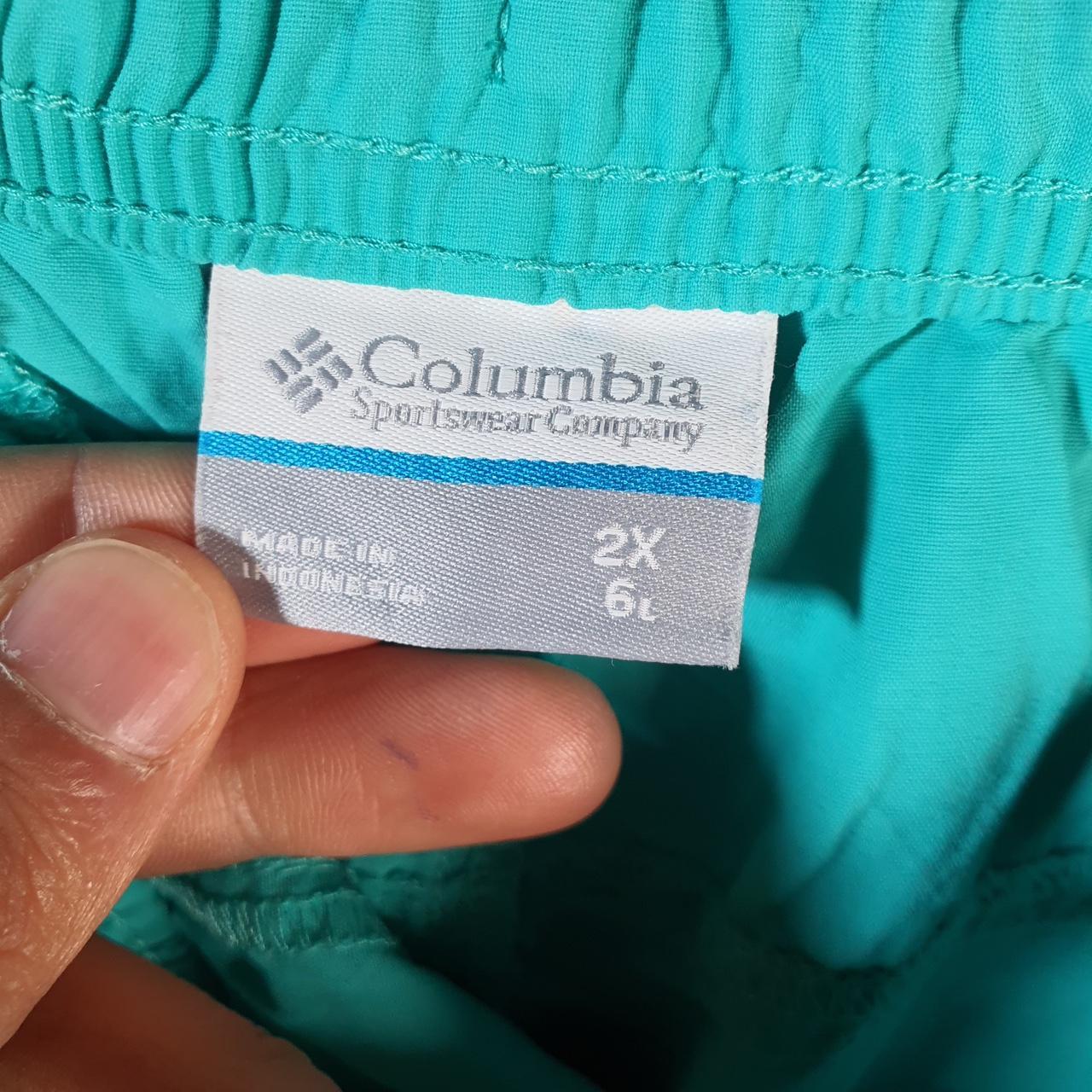 Vintage Columbia Shorts Jorts Cargo Men’s 2XL Blue Athletic Hiking Fishing Gear A4402