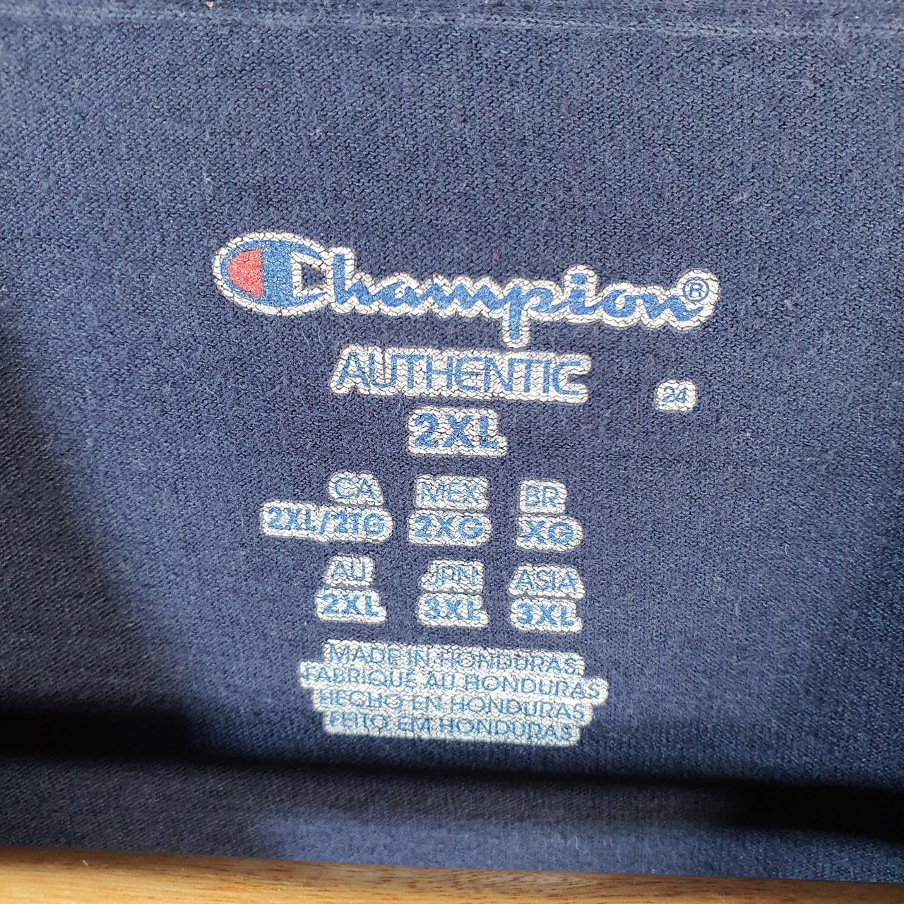 Vintage Champion Baggy T Shirt Men’s 2XL Navy Blue Casual Blank Athletic