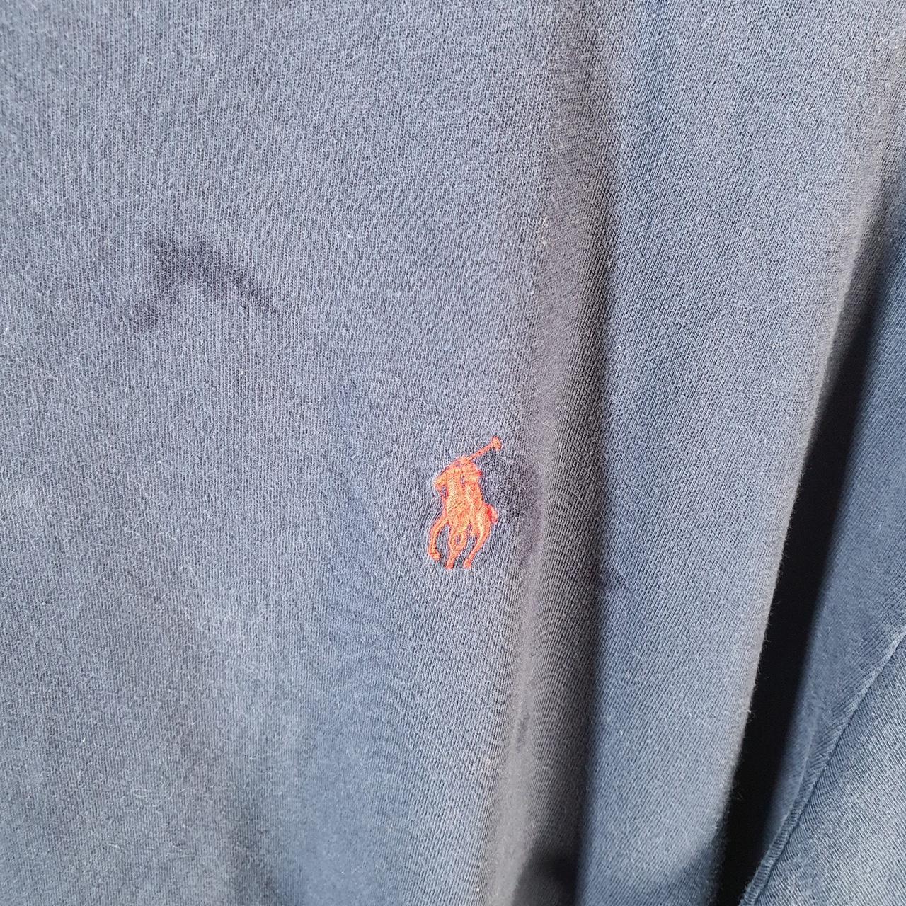 Vintage Ralph Lauren Polo T Shirt Men’s Large Blue Embroidered Custom Fit Pony