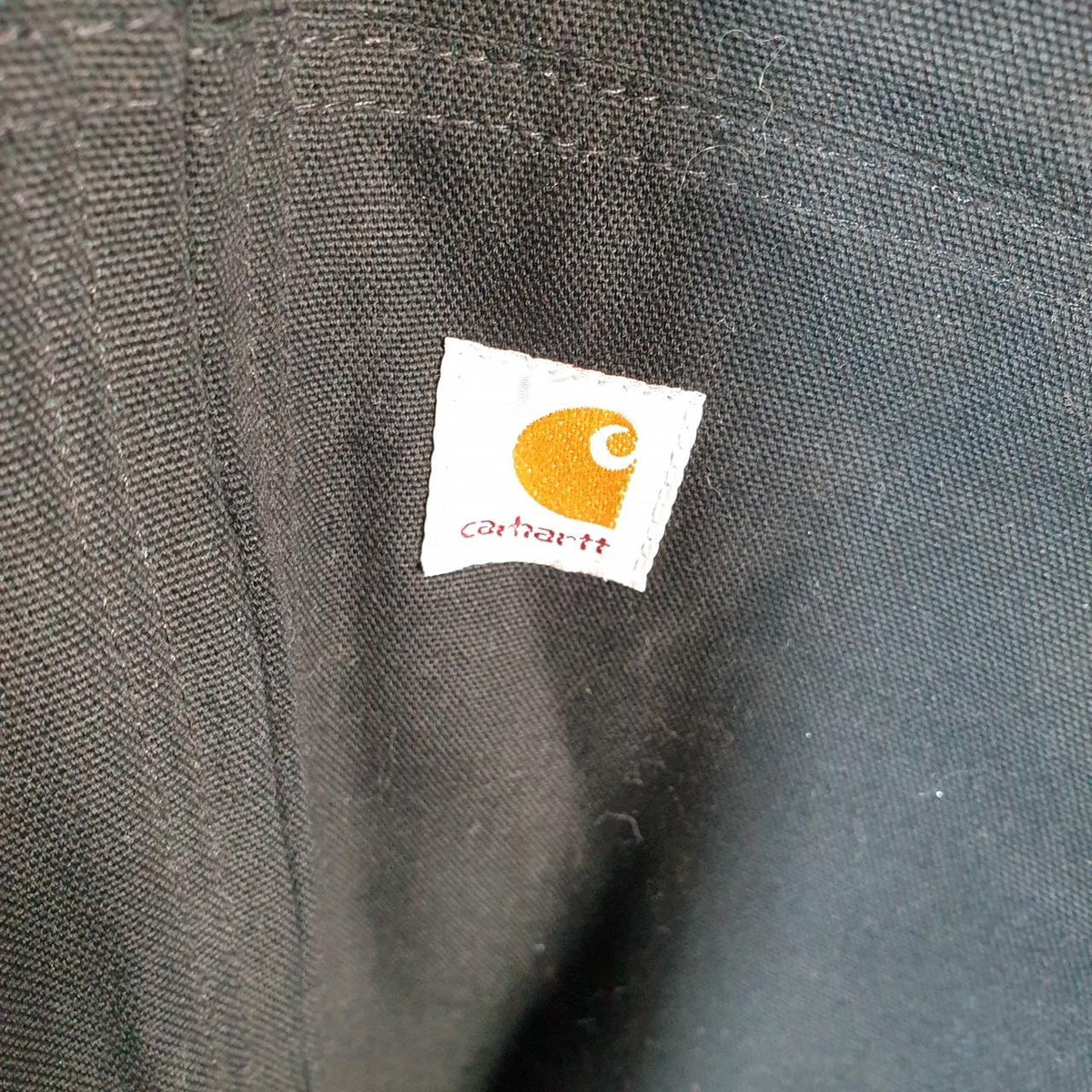 Vintage Carhartt Active Hooded Jacket Men’s Large Black J140 BLK Workwear Canvas USA G2096