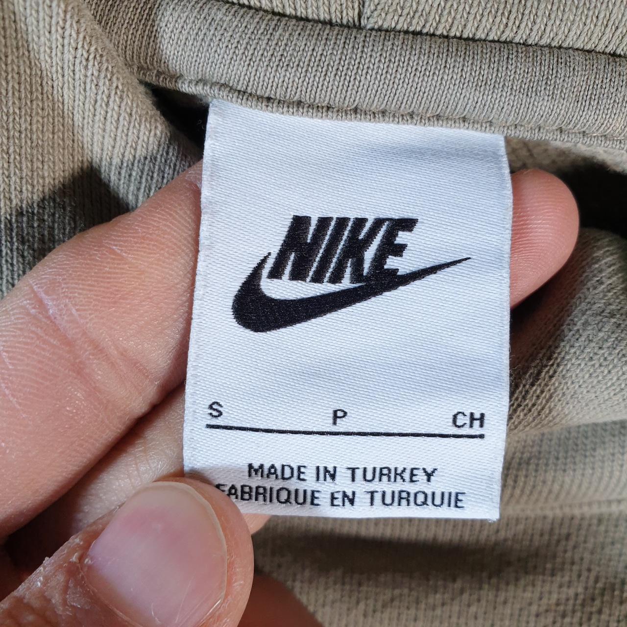 Vintage Nike Centre Swoosh Hoodie Men’s Small Brown Embroidered Y2K Pullover