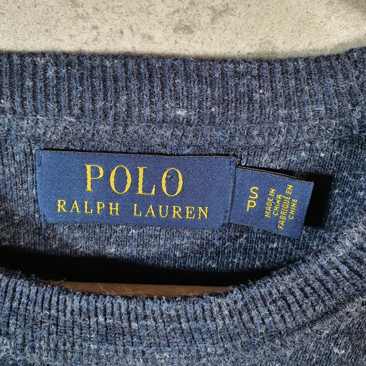 Vintage Ralph Lauren Polo Heavyweight Sweatshirt Men’s Small Blue Pullover Pony C8857