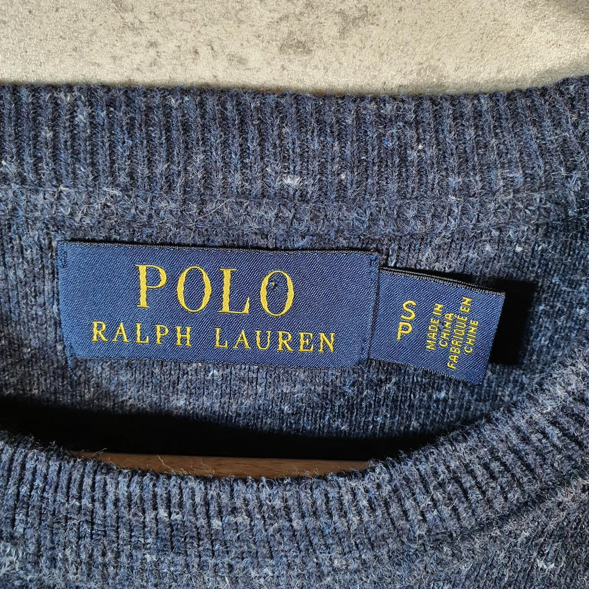 Vintage Ralph Lauren Polo Heavyweight Sweatshirt Men’s Small Blue Pullover Pony C8857