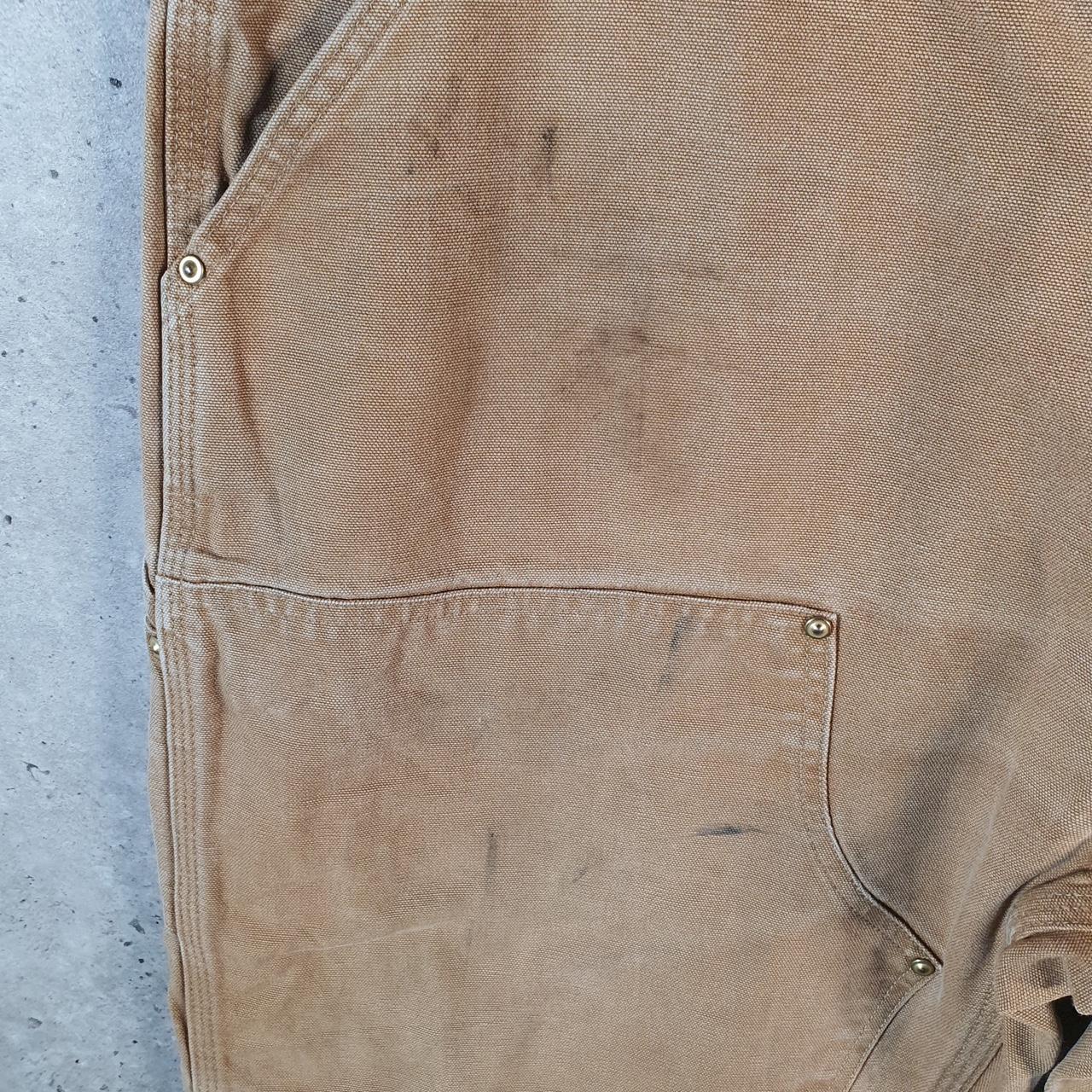 Vintage Carhartt Carpenter Double Knee Trousers Mens W42 L29 Brown Original Fit Workwear