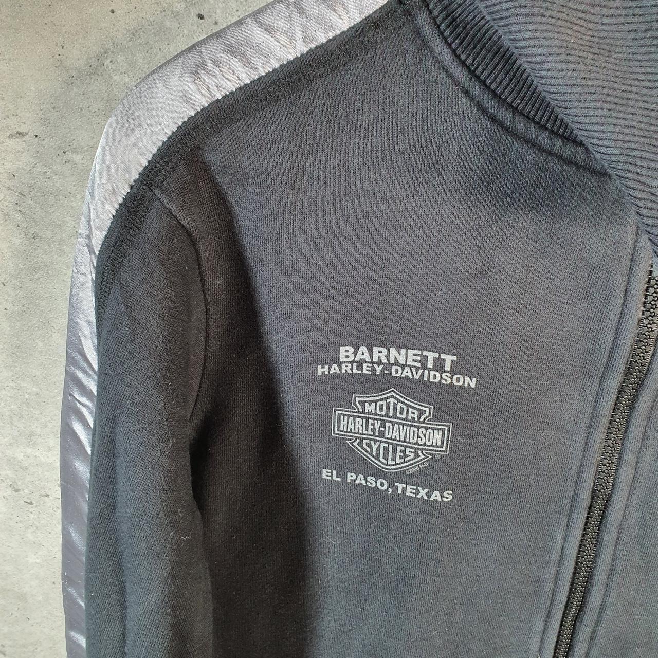 Vintage Harley Davidson El Paso Texas Sweatshirt Womens Large Black Full Zip USA