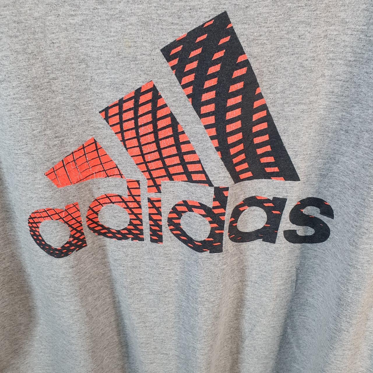 Vintage Adidas Go To Tee T Shirt Men’s Large Grey Three Stripes Logo