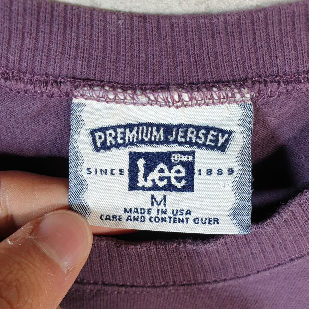 Vintage Lee Premium Jersey Sweatshirt Men’s Medium Purple Baggy Blank