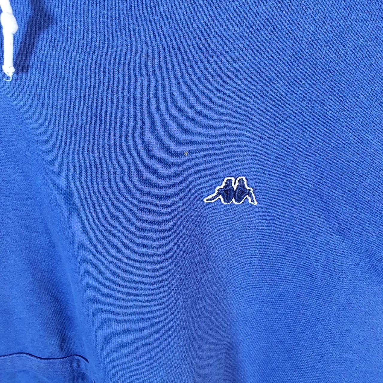 Vintage Robbe Di Kappa 90s Hoodie Men’s Medium Baggy Blue Pullover Logo