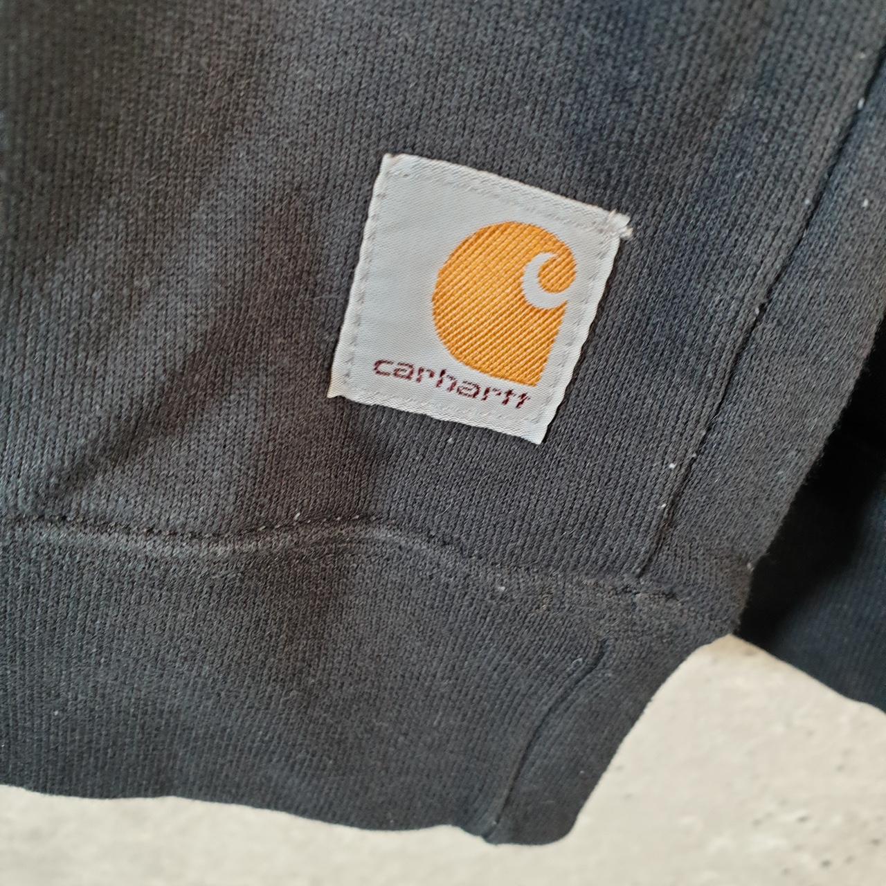 Vintage Carhartt Sweatshirt Mens XL Black Pullover Blank USA Original Fit