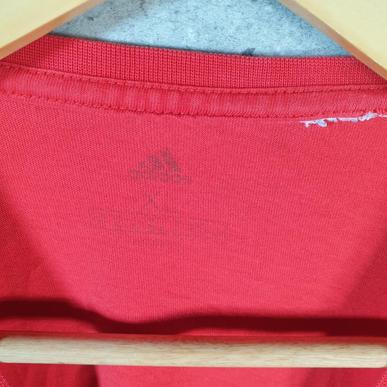 Vintage Adidas Russia FIFA World Cup 2018 T Shirt Mens XL Red Three Stripes Logo