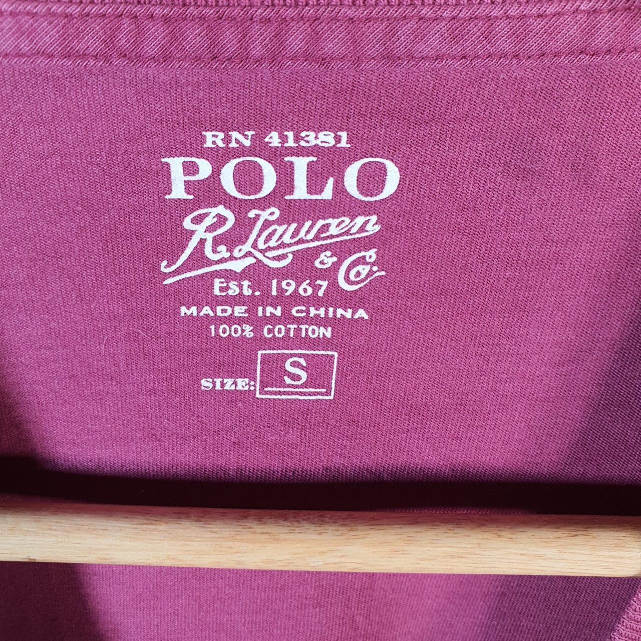 Vintage Ralph Lauren Polo T Shirt Men’s Small Pink Embroidered Classic Fit Pony C9072