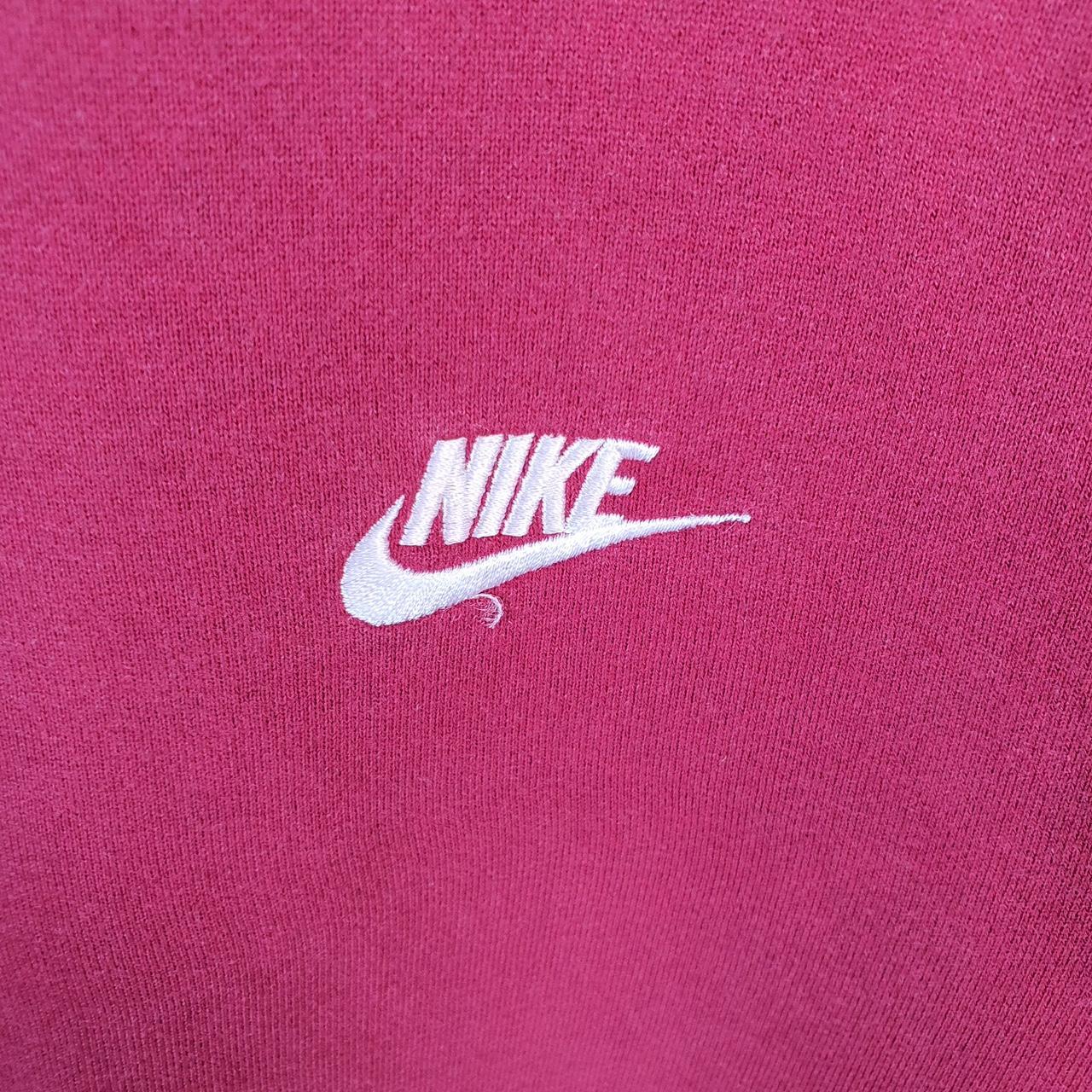 Vintage Nike Club Embroidered Sweatshirt Men’s XL Burgundy Swoosh Y2K Pullover Logo