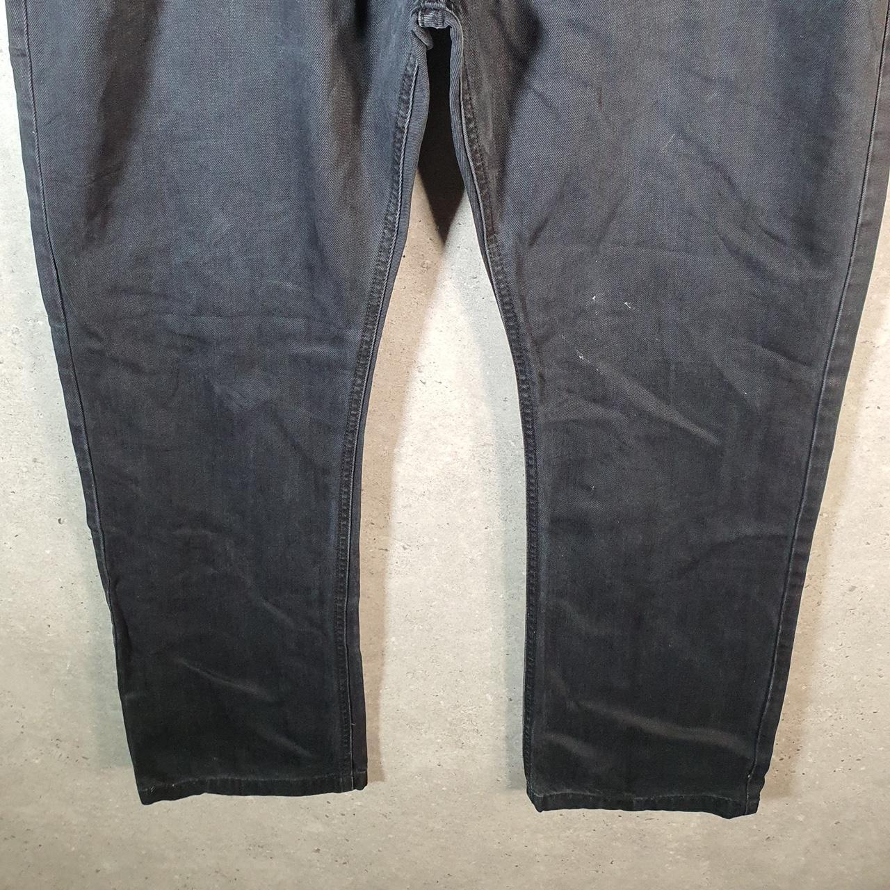 Vintage Michael Cherry Baggy Y2K Hip Hop Jeans Mens W40 Black Denim Wide Leg Big Fish Vintage