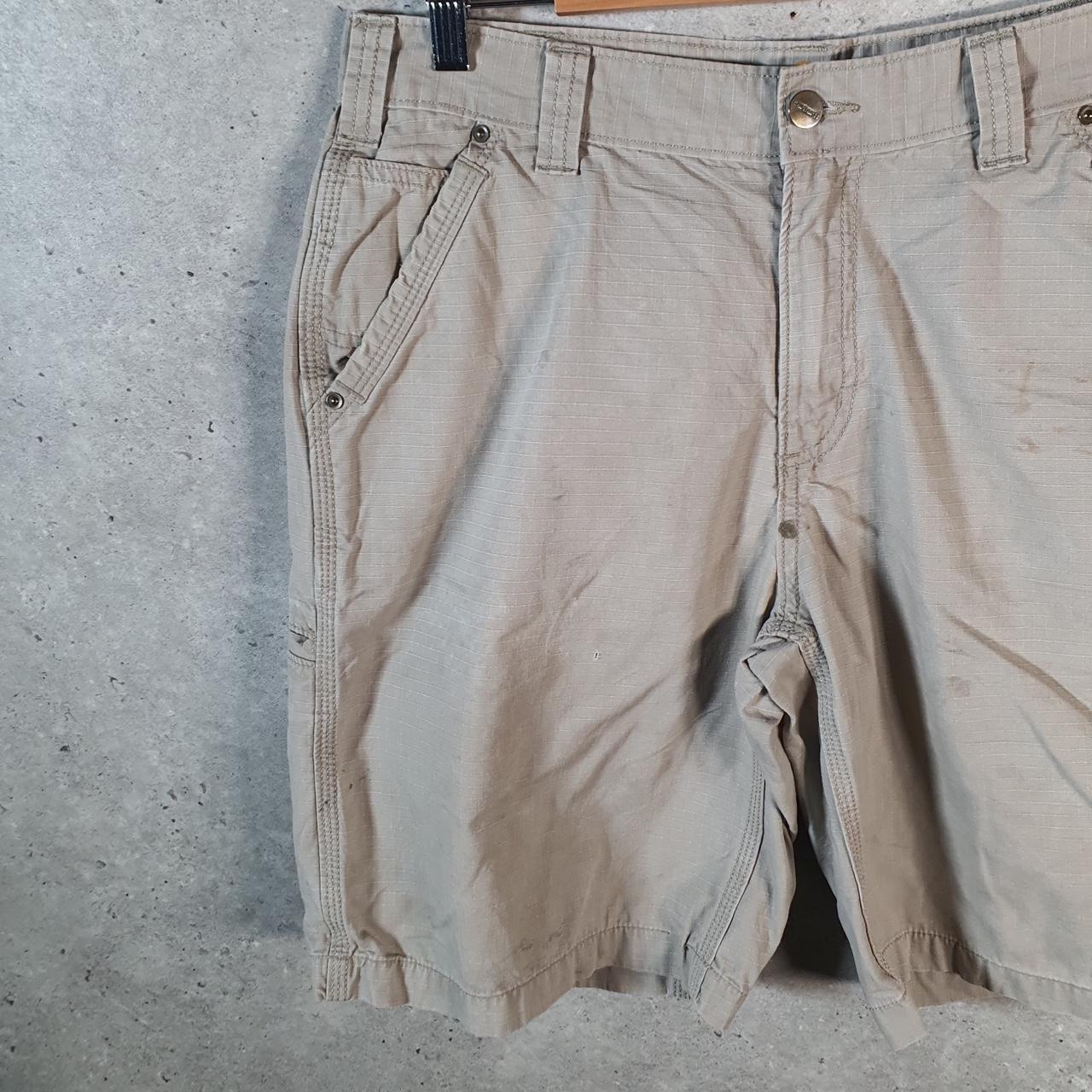 Vintage Carhartt Baggy Carpenter Shorts Jorts Cargo Men’s W33 Brown Relaxed Fit Workwear A4859