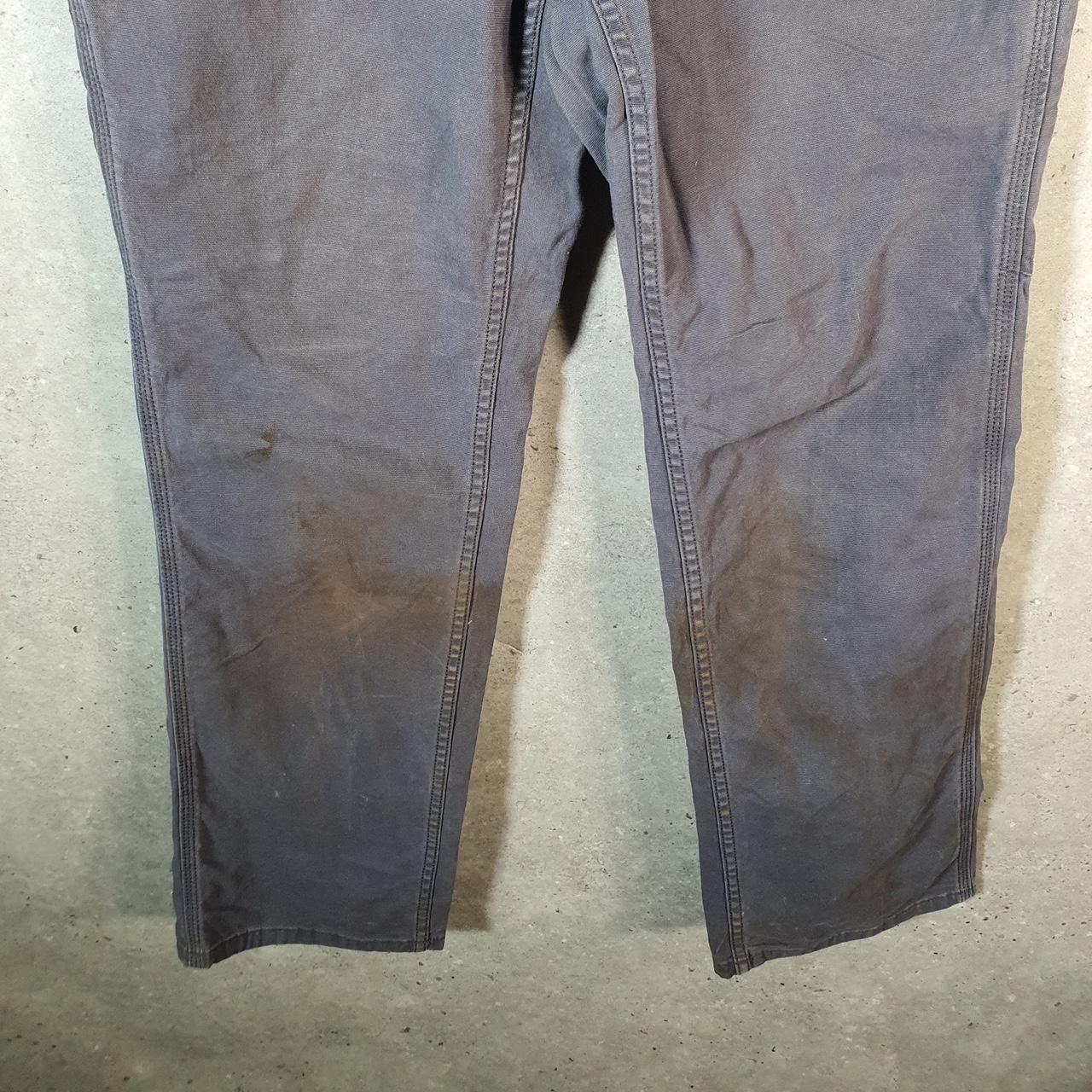 Vintage Carhartt Carpenter Trousers Womens W30 L30 Grey Relaxed Fit Workwear Thrashed