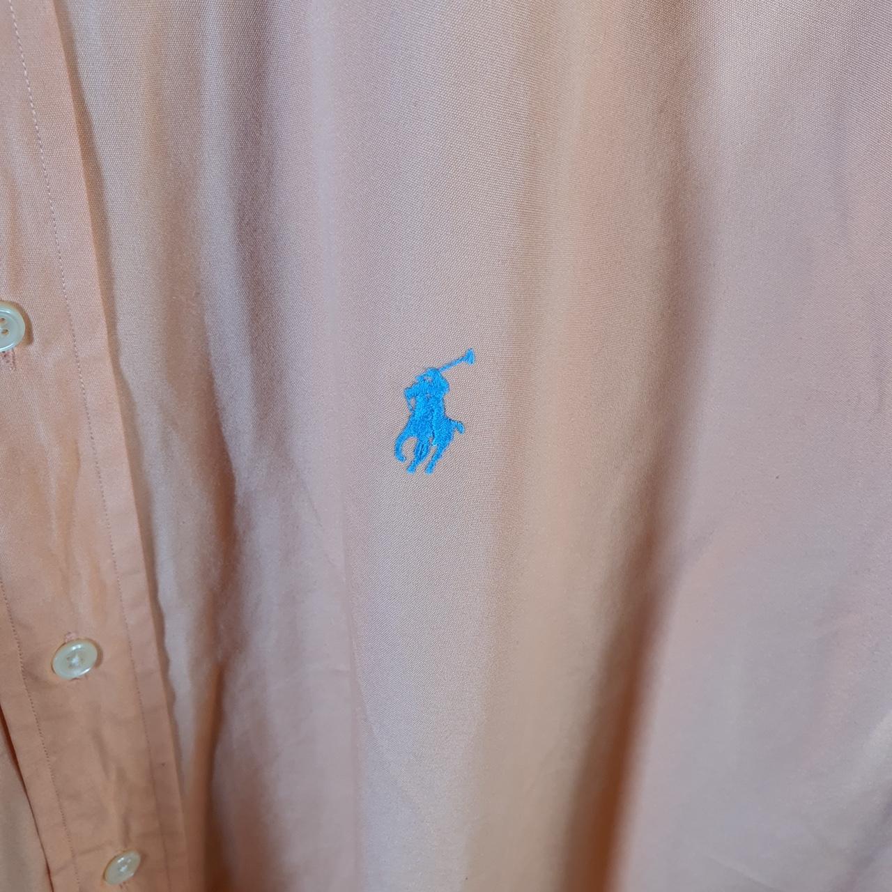 Vintage Ralph Lauren Button Down Shirt Men’s XL Pink Classic Fit Checkered Cotton Pony