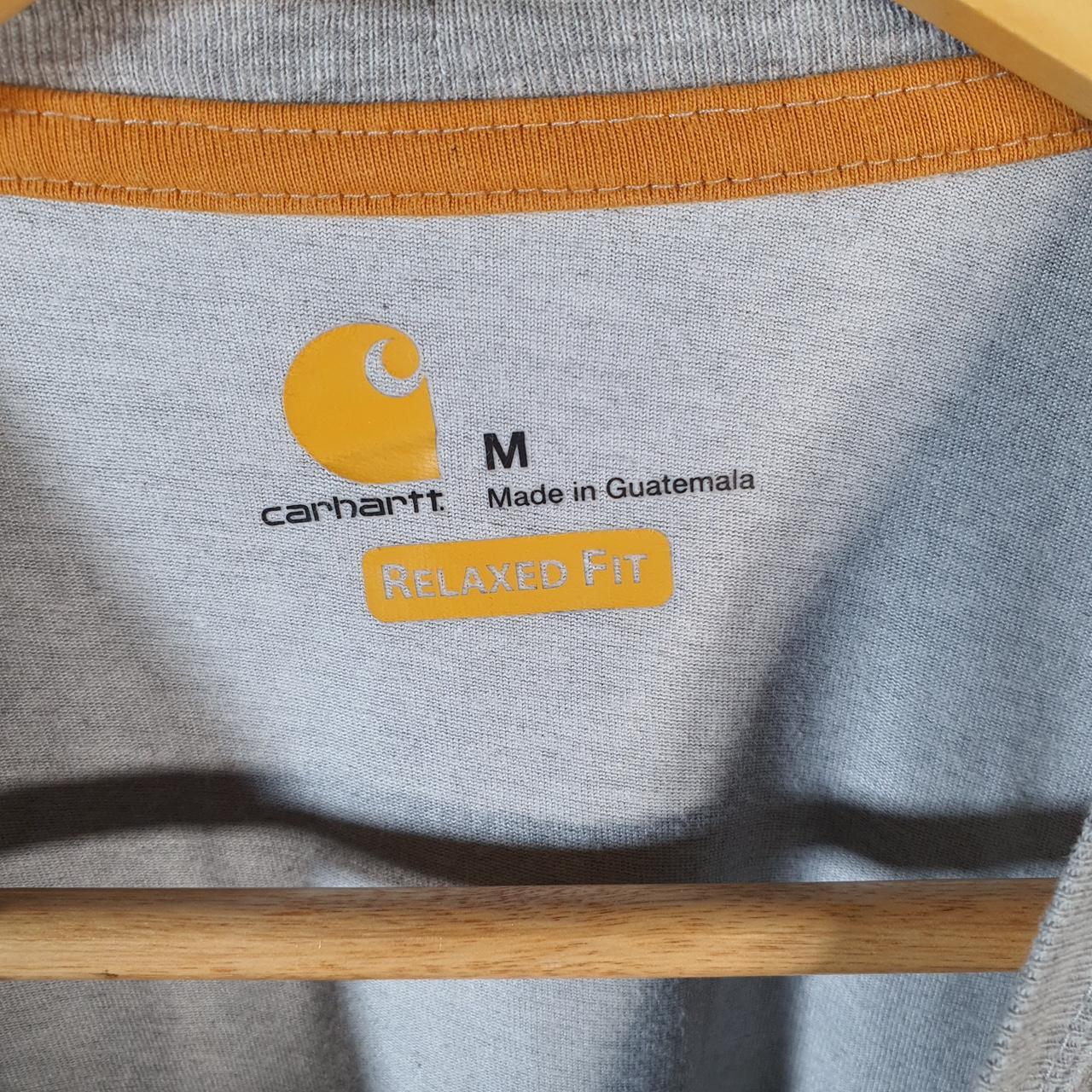 Vintage Carhartt Pocket T Shirt Men’s Medium Grey Workwear Chore Utility Relaxed Fit C9288