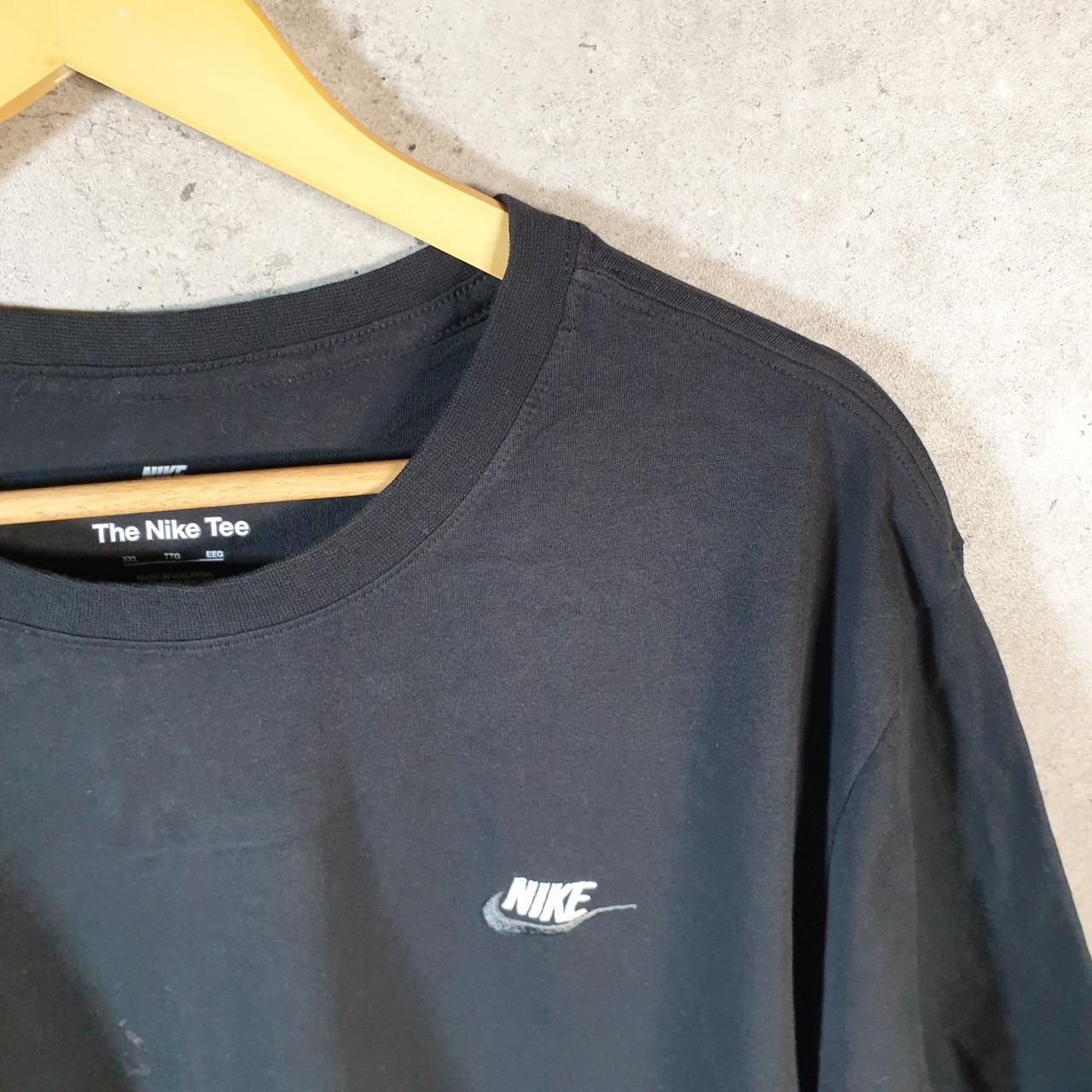 Vintage Nike Embroidered Club T Shirt Men’s 2XL Black Logo Swoosh Athletic
