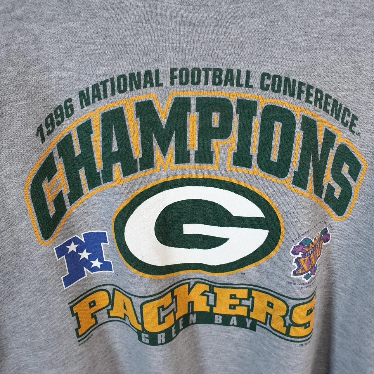 Vintage Lee Sport 1996 Green Bay Packers NFL Sweatshirt Men’s Large Grey USA Pullover American Big Fish Vintage