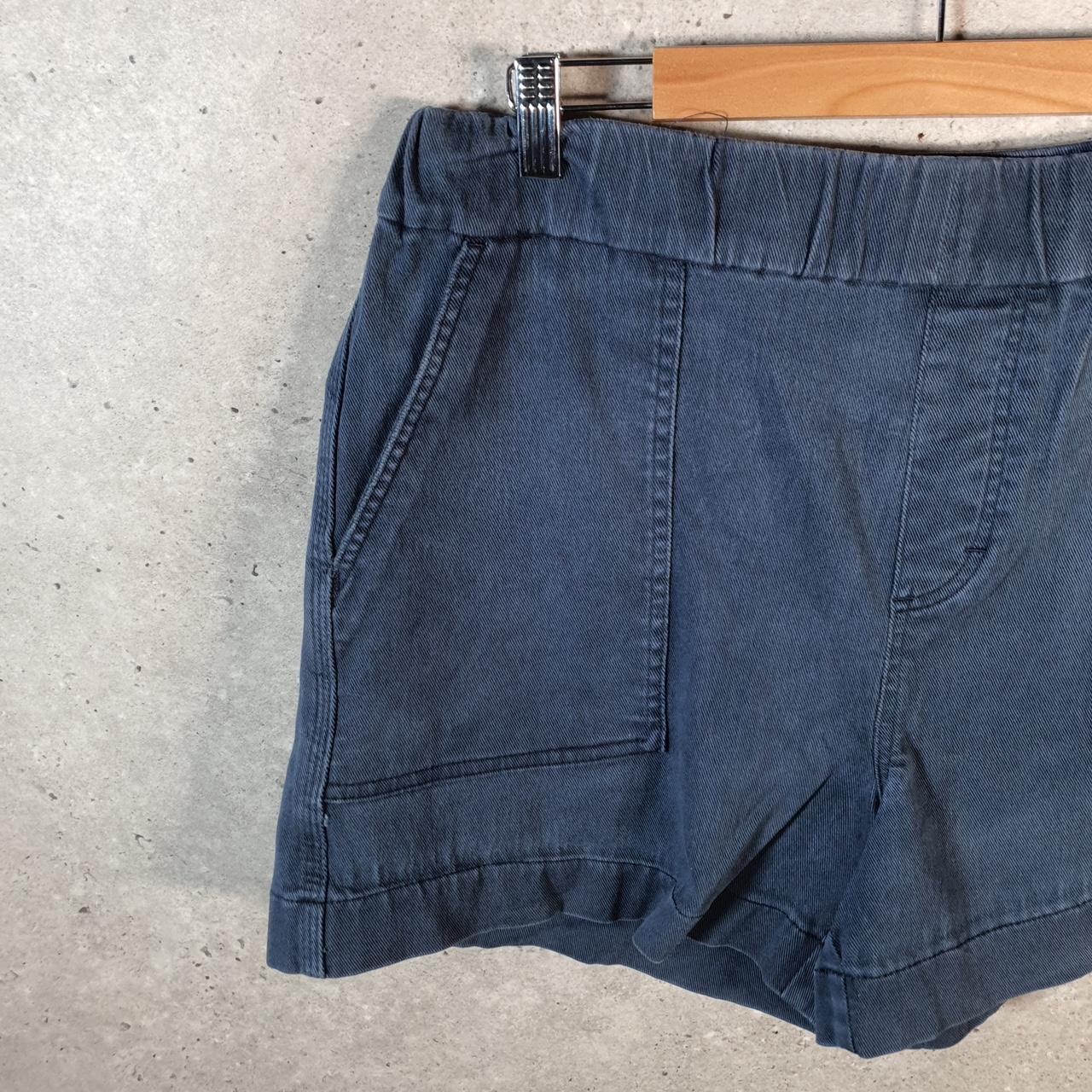 Vintage Lee Baggy Shorts Jorts Cargo Womens W34 Blue Relaxed Cargo