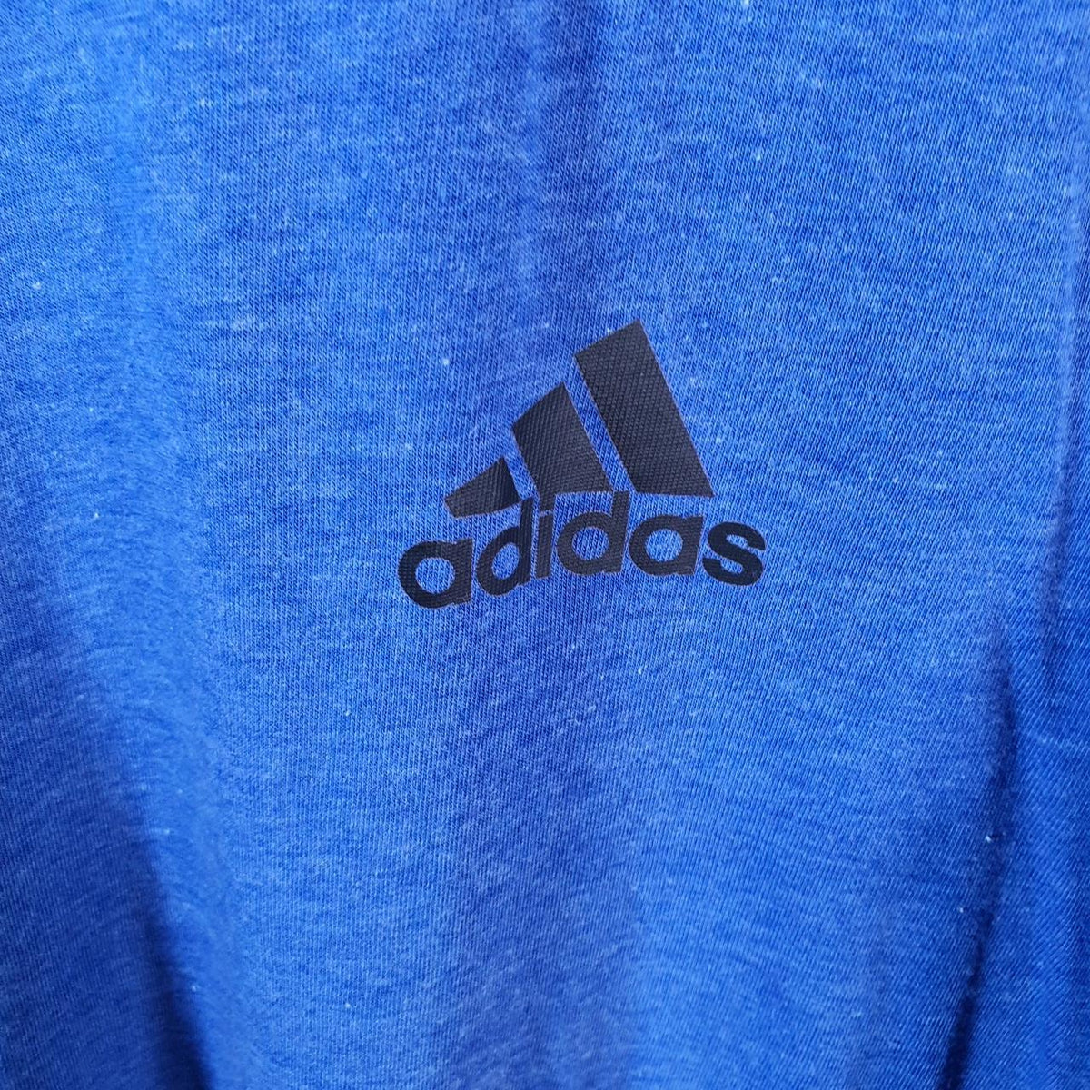 Vintage Adidas Ultimate 2.0 T Shirt Men’s Large Blue Three Stripes Logo Athletic
