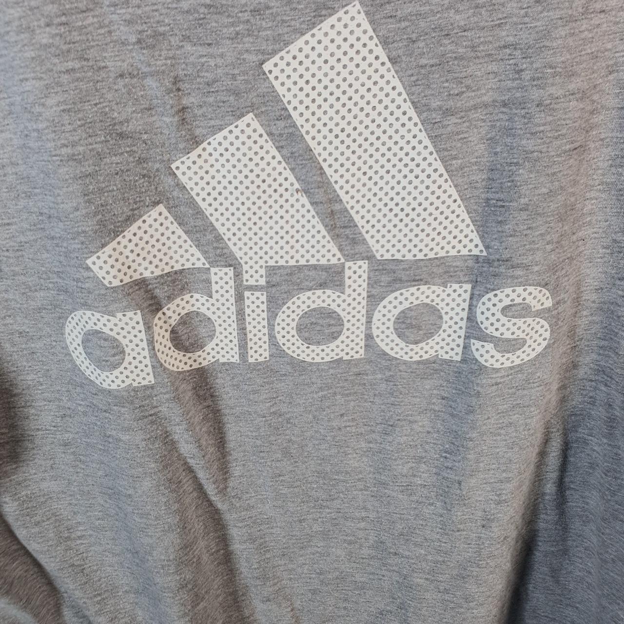 Vintage Adidas Go To Tee T Shirt Men’s Small Grey Three Stripes Logo Athletic