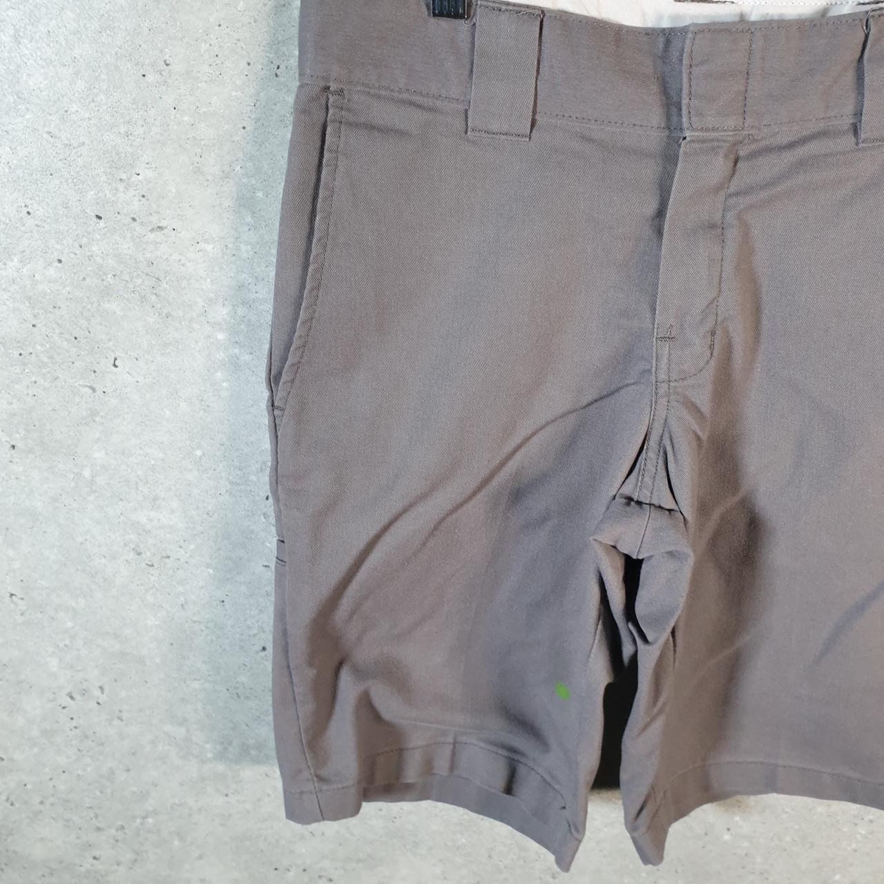 Vintage Dickies Baggy Chino Shorts Jorts Cargo Mens W28 Grey Flex Slim Fit