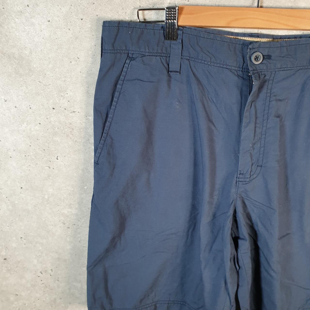 Vintage Izod Golf Chino Shorts Jorts Cargo Men’s W34 Navy Blue Baggy Cotton