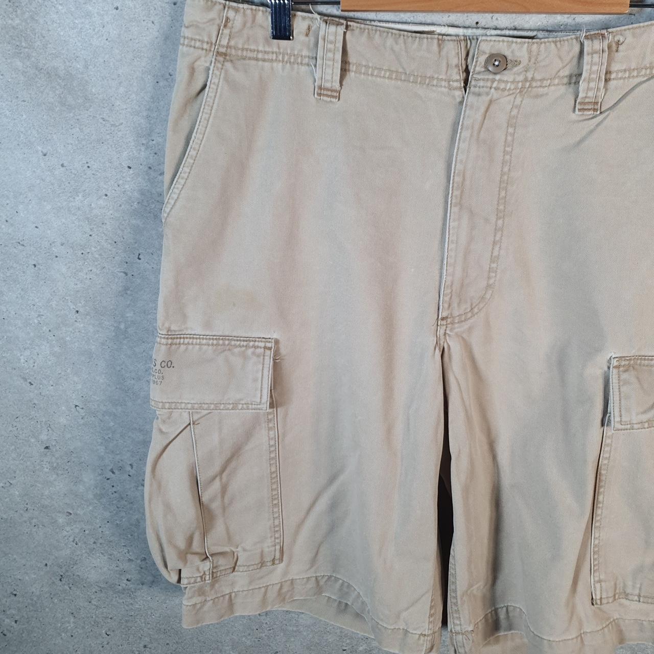 Vintage Ralph Lauren Polo Shorts Jorts Chino Cargo Men’s W36 Brown Baggy Cotton