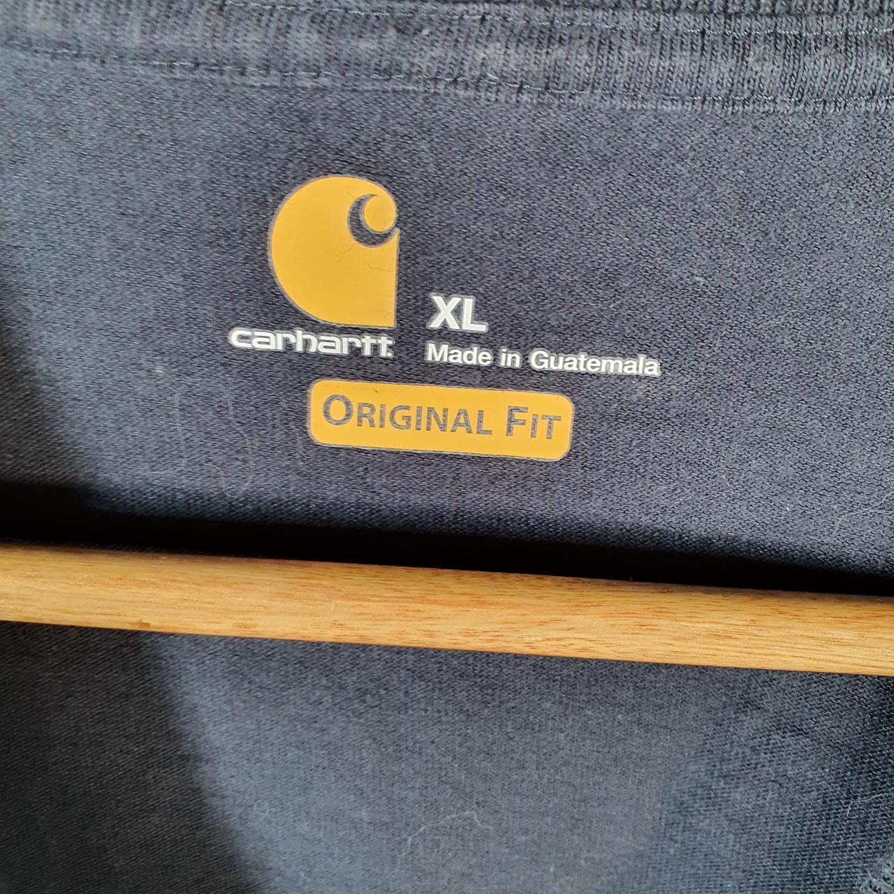 Vintage Carhartt Pocket T Shirt Men’s XL Navy Blue Workwear Chore Utility Original Fit C9222