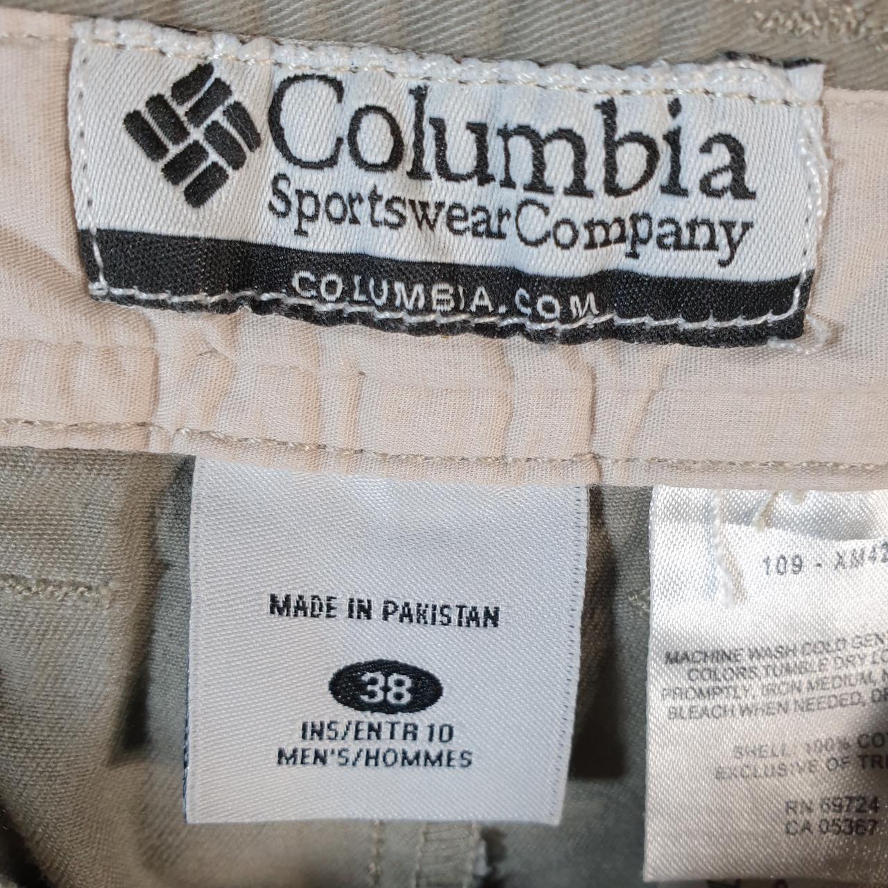 Vintage Columbia Carpenter Shorts Jorts Cargo Men’s W38 Brown Athletic Hiking Baggy