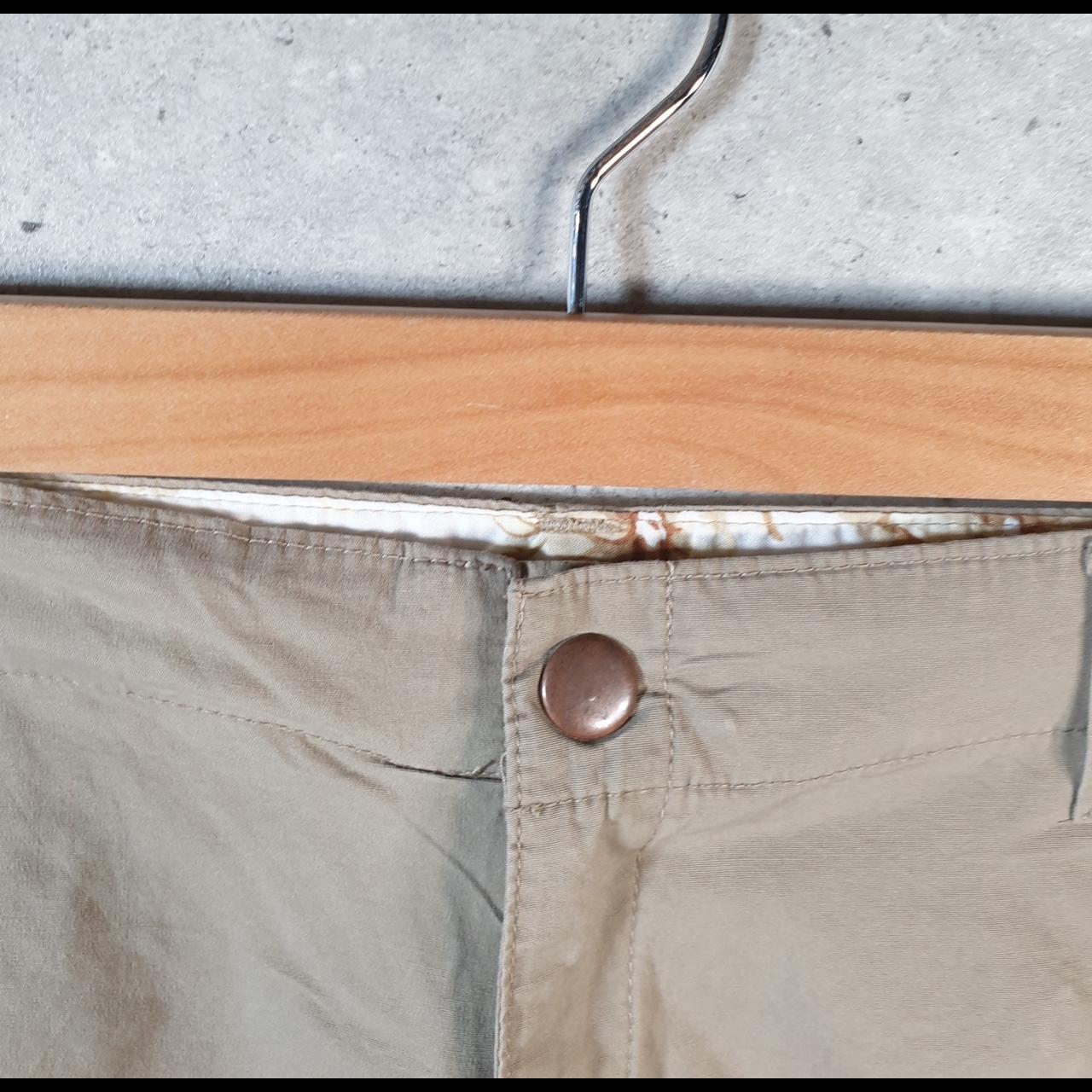 Vintage Izod Golf Chino Shorts Jorts Cargo Womens W32 Brown Baggy Cotton