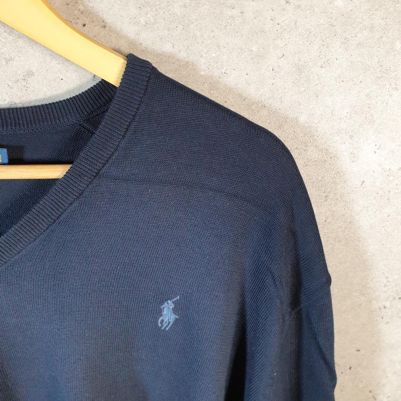 Vintage Ralph Lauren Polo Sweatshirt Men’s XL Navy Pima Cotton Pullover Pony