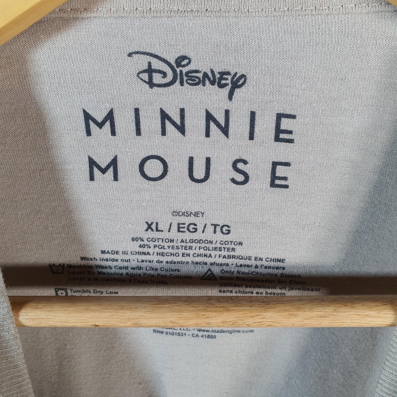 Vintage Disney Land Minnie Mouse T Shirt Shirt Womens XL Brown Graphic Cartoon C9762