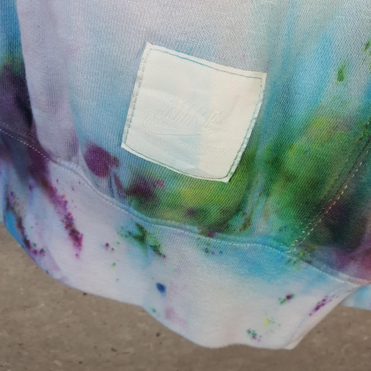 Vintage Nike Club Tie Dye Sweatshirt Men’s Large Swoosh Y2K Pullover Logo