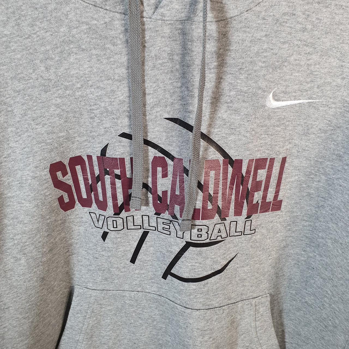 Vintage Nike South Carolina Volleyball Hoodie Men’s Large Grey Swoosh Y2K