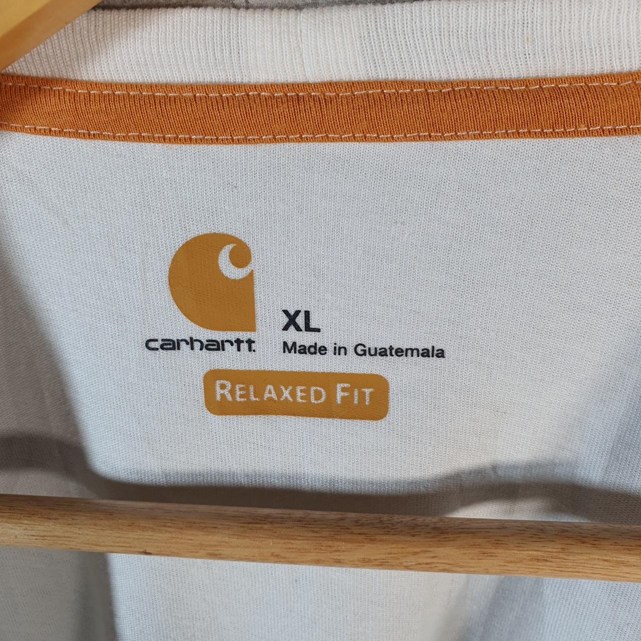 Vintage Carhartt Pocket T Shirt Men’s XL White Workwear Chore Utility Relaxed Fit C9279