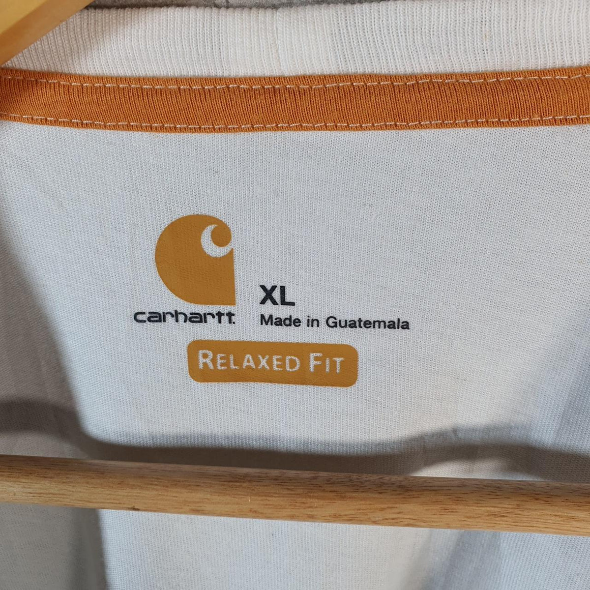 Vintage Carhartt Pocket T Shirt Men’s XL White Workwear Chore Utility Relaxed Fit C9279
