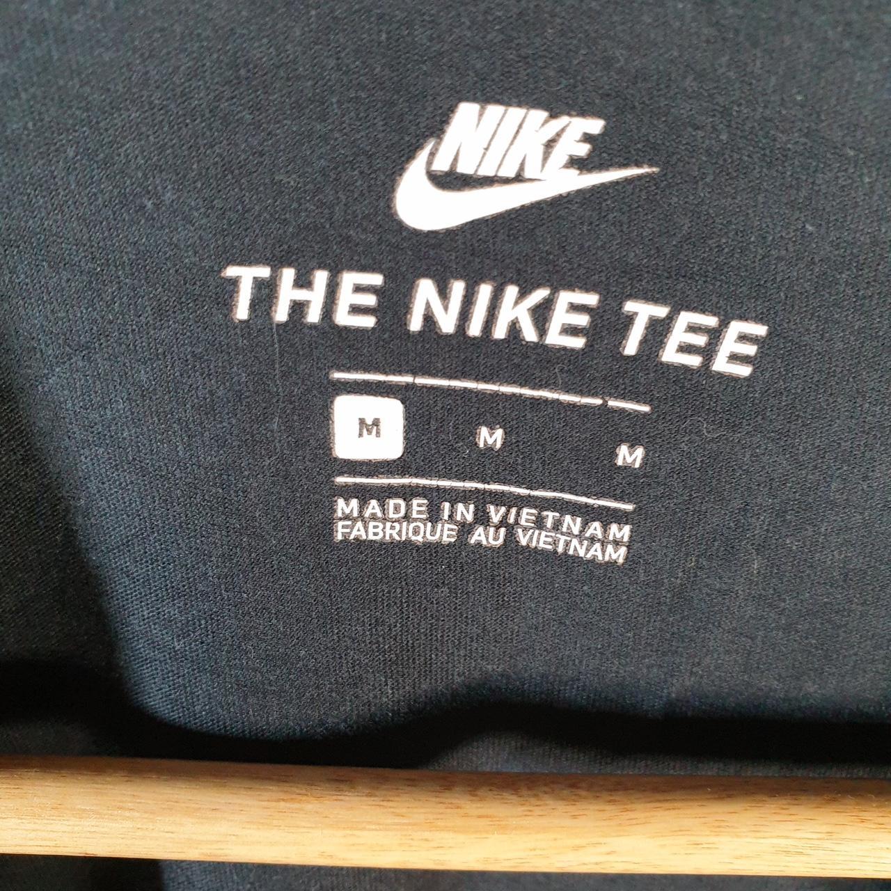 Vintage Nike Air Spellout T Shirt Men’s Medium Black Logo Swoosh Athletic