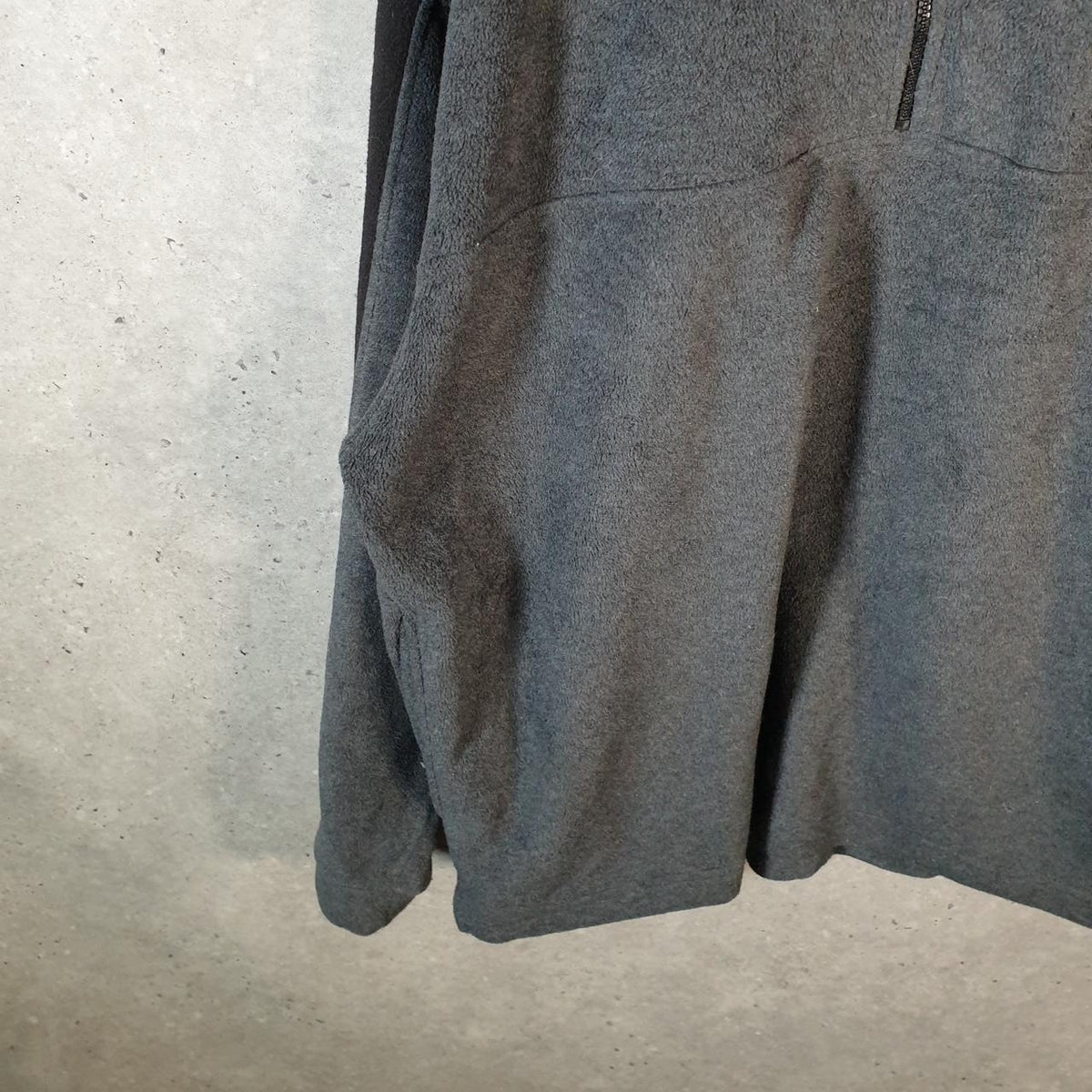 Vintage Reebok 90s 1/4 Zip Fleece Sweatshirt Pullover Mens Large Grey Embroidered Logo