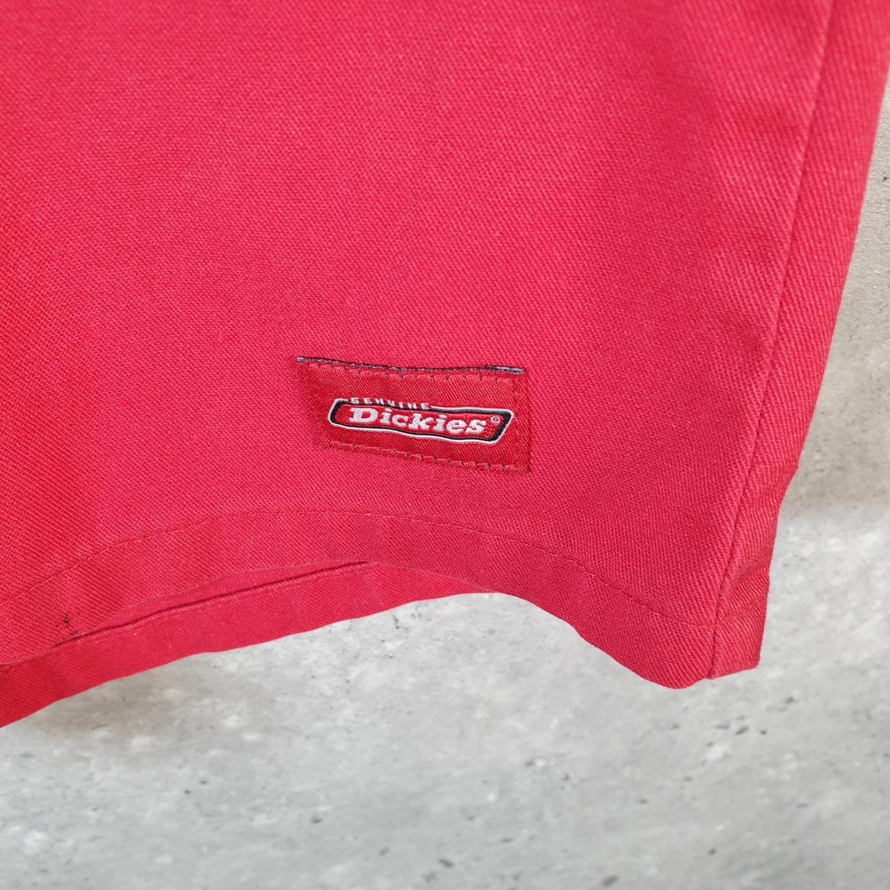 Vintage Dickies Baggy Chino Shorts Jorts Cargo Mens W34 Red Loose Fit