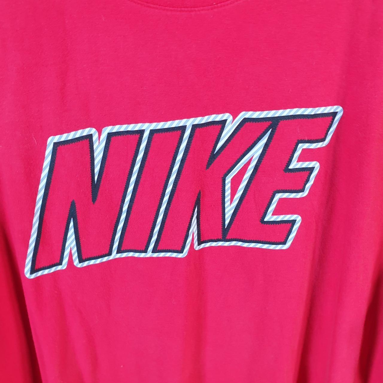 Vintage Nike Spellout Club T Shirt Men’s 2XL Red Logo Swoosh Athletic