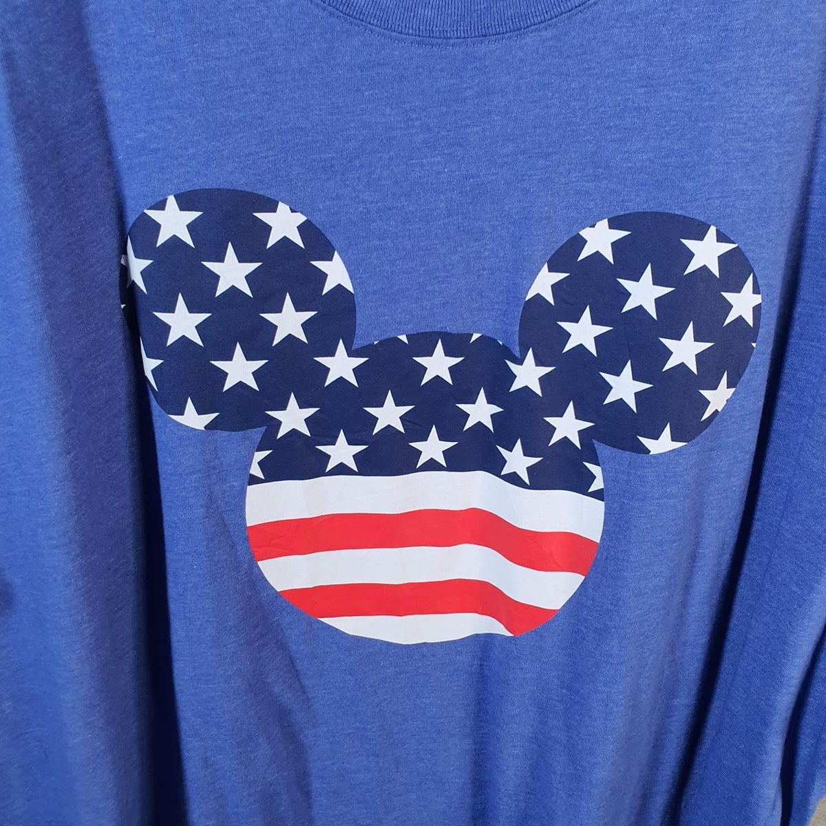 Vintage Disney Family Fun Land Mickey Mouse T Shirt Men’s 2XL Blue Graphic Cartoon