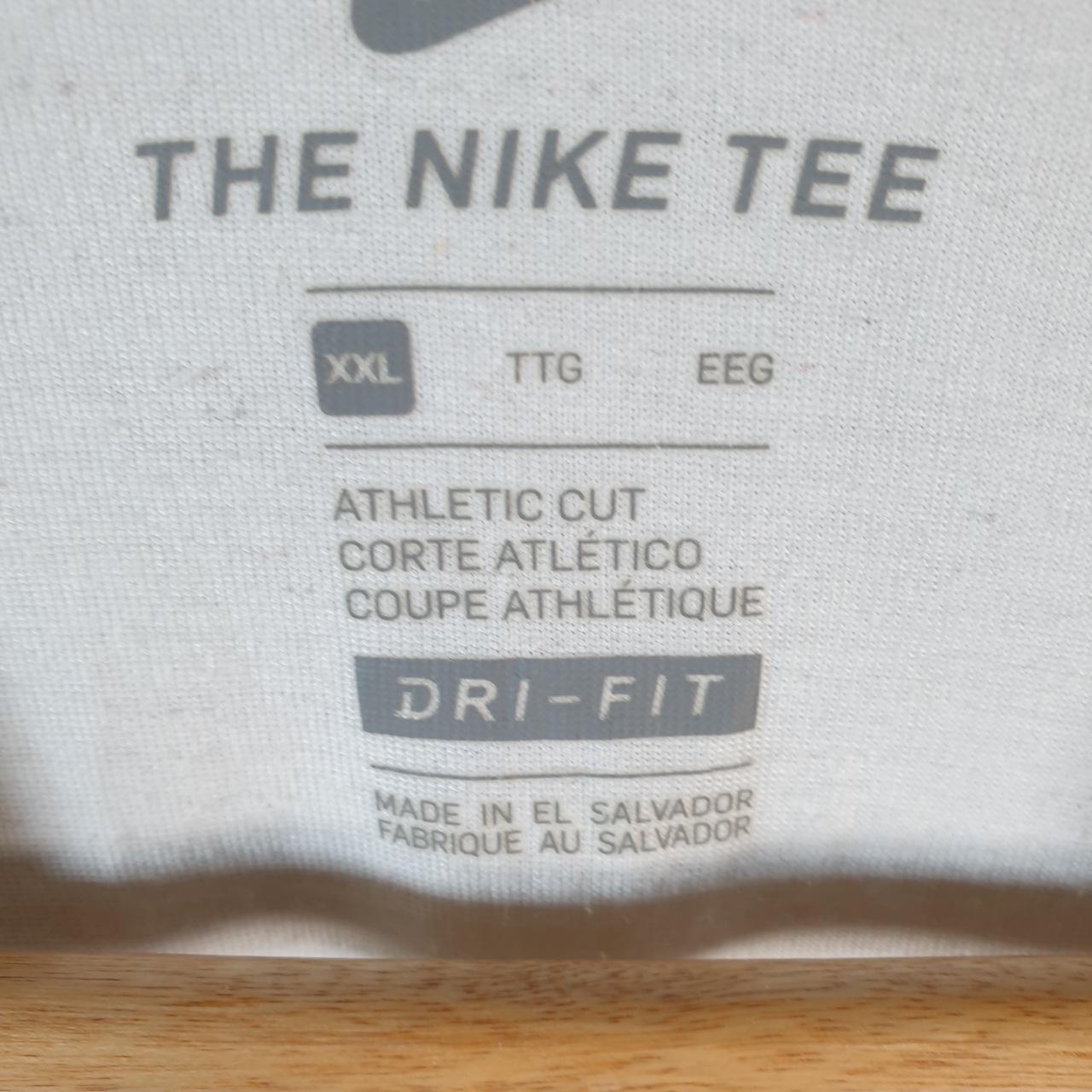 Vintage Nike Dri Fit Club Spellout T Shirt Men’s 2XL White Logo Swoosh Athletic