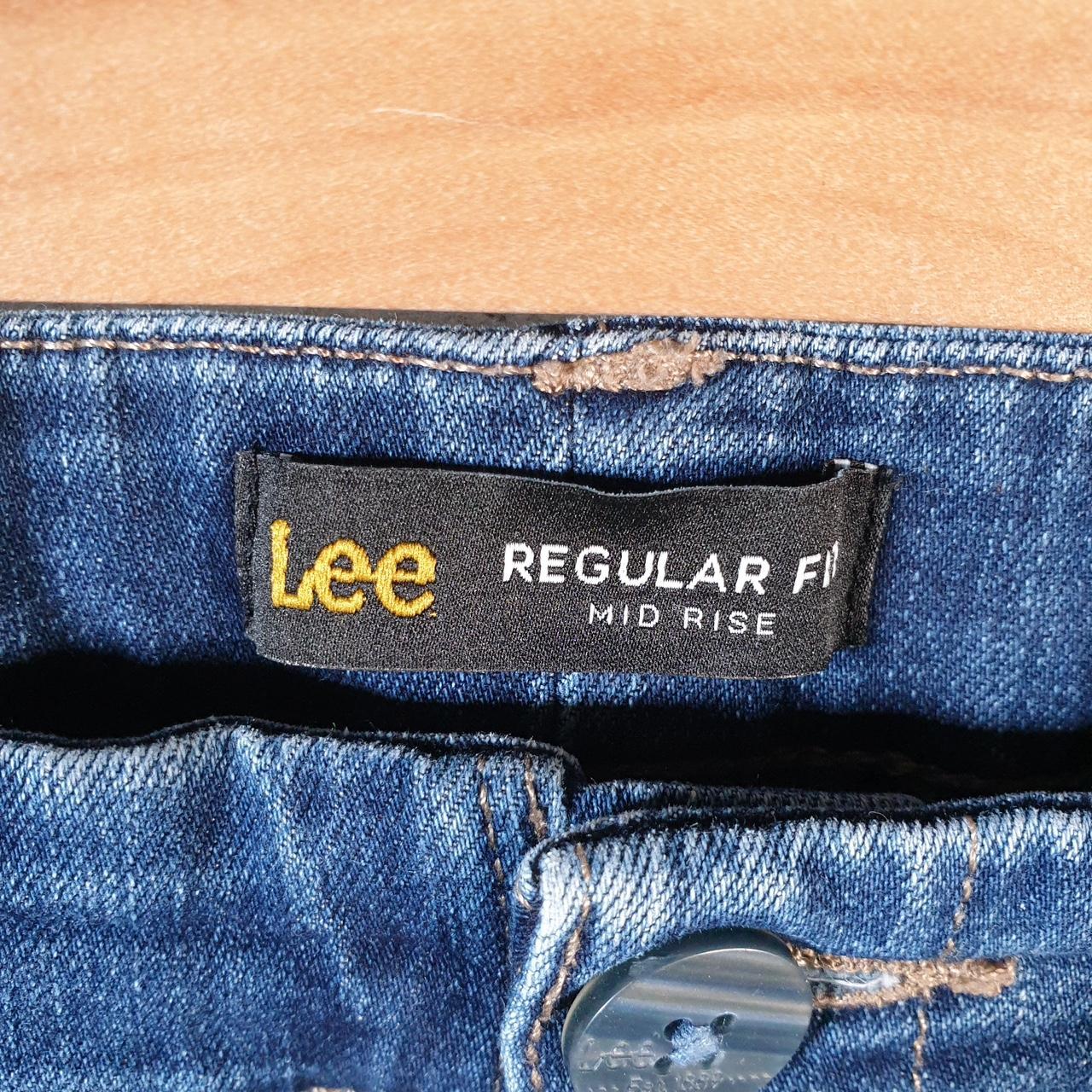 Vintage Lee Baggy Shorts Jorts Cargo Womens W34 Blue Relaxed Denim