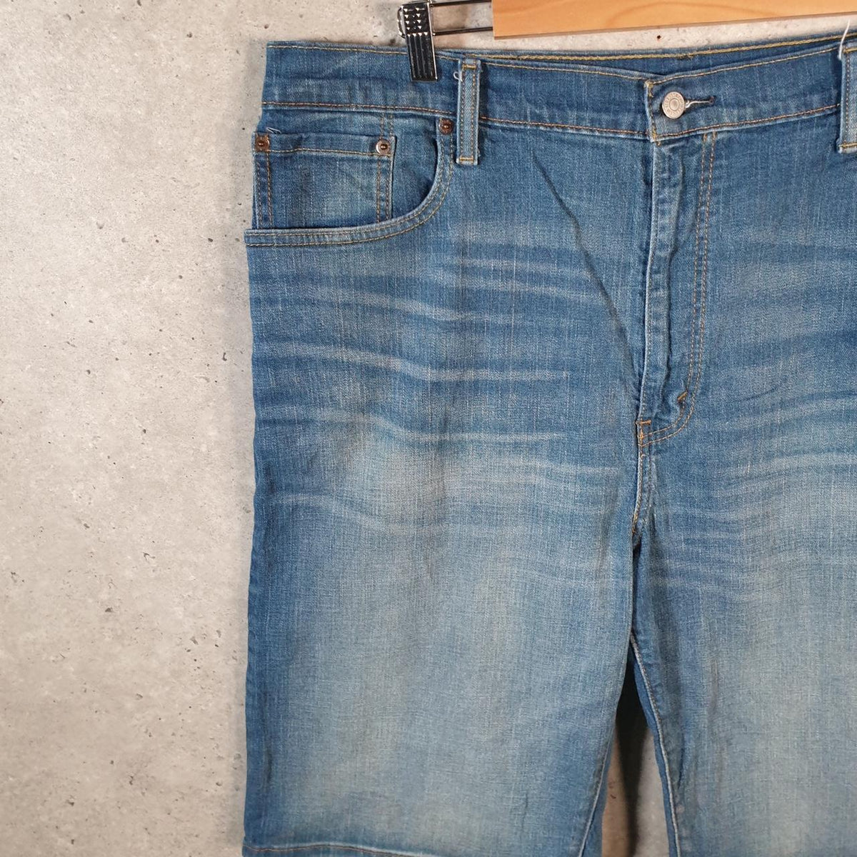 Vintage Levi’s 569 Baggy Shorts Jorts Cargo Men’s W40 Blue Relaxed Denim