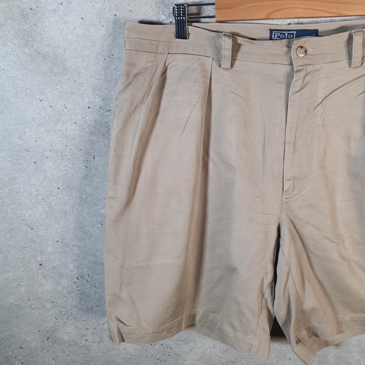 Vintage Ralph Lauren Polo Shorts Jorts Chino Cargo Men’s W36 Brown Baggy Cotton